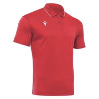 Draco Hero Polo RED/WHT S Poloskjorte i elastisk stoff