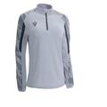 Dora Womens 1/4 Zip Top  SILVER M Teknisk treningsgenser til dame